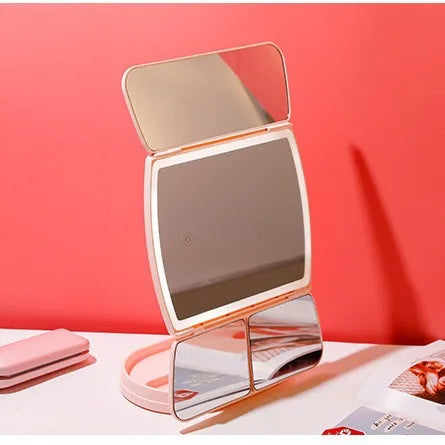 Tri-fold Led Makeup Mirror