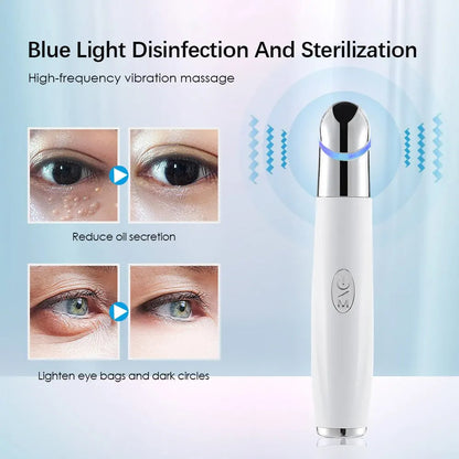 Eye Massager with Heating & Vibration - Reduces Dark Circles & Bags