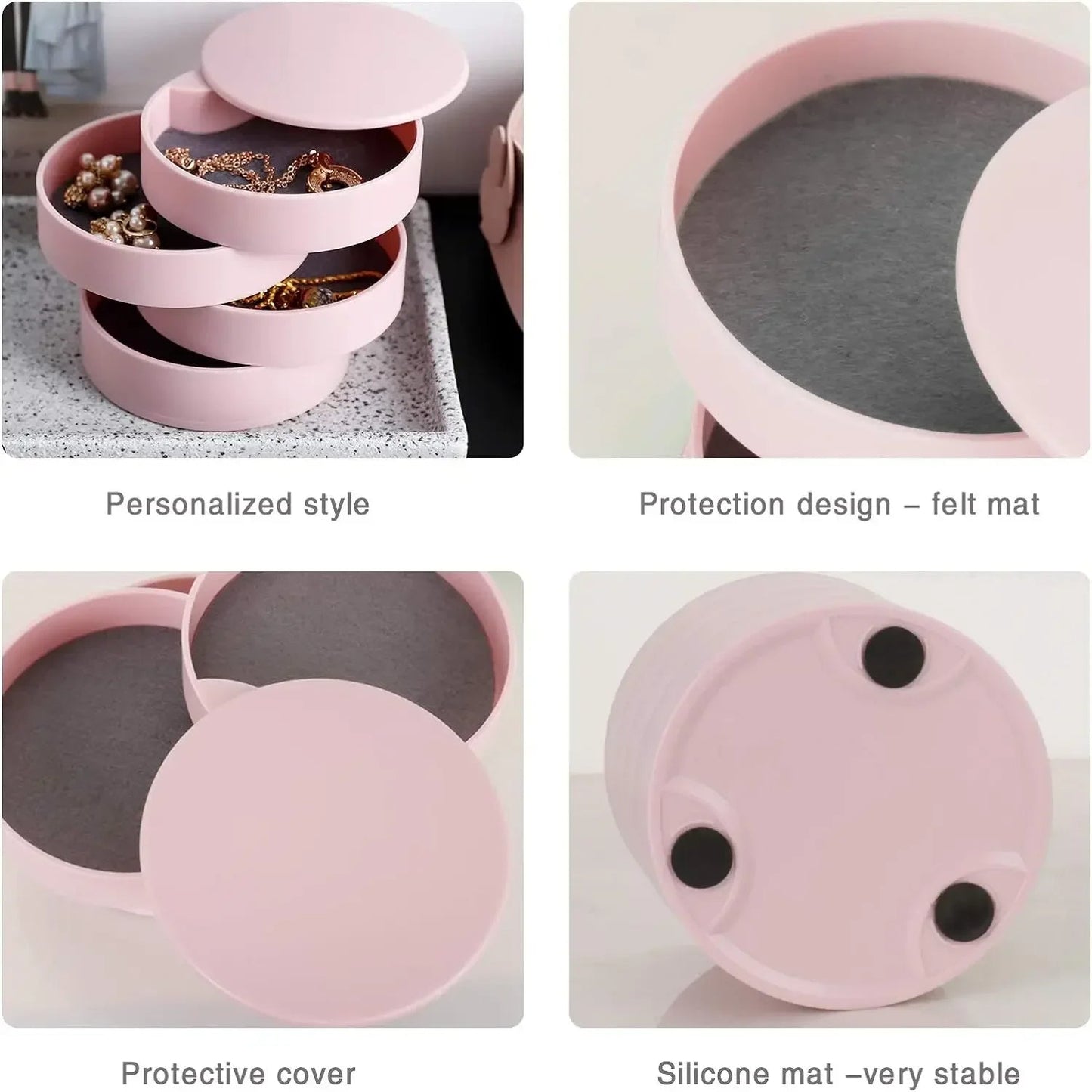 5 Layers Rotating Jewellery Storage Box