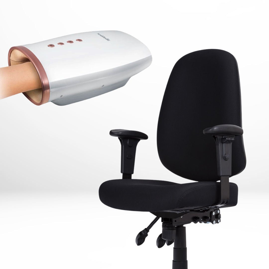 Office Comfort Duo (OS-1028B Office Chair + OS-AA01 Hand Massager)